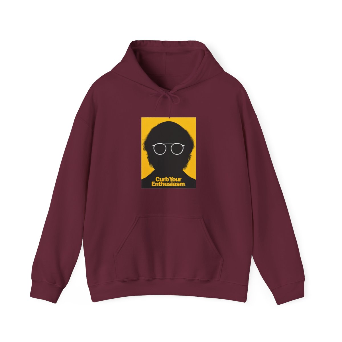 Curb Your Enthusiasm Zip Up Hoodie Larry Silhouette | Silicon Valley - alternate angle 3, merchandise