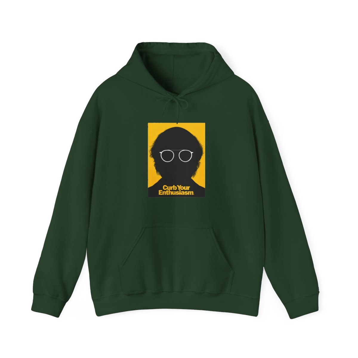 Curb Your Enthusiasm Zip Up Hoodie Larry Silhouette | Silicon Valley