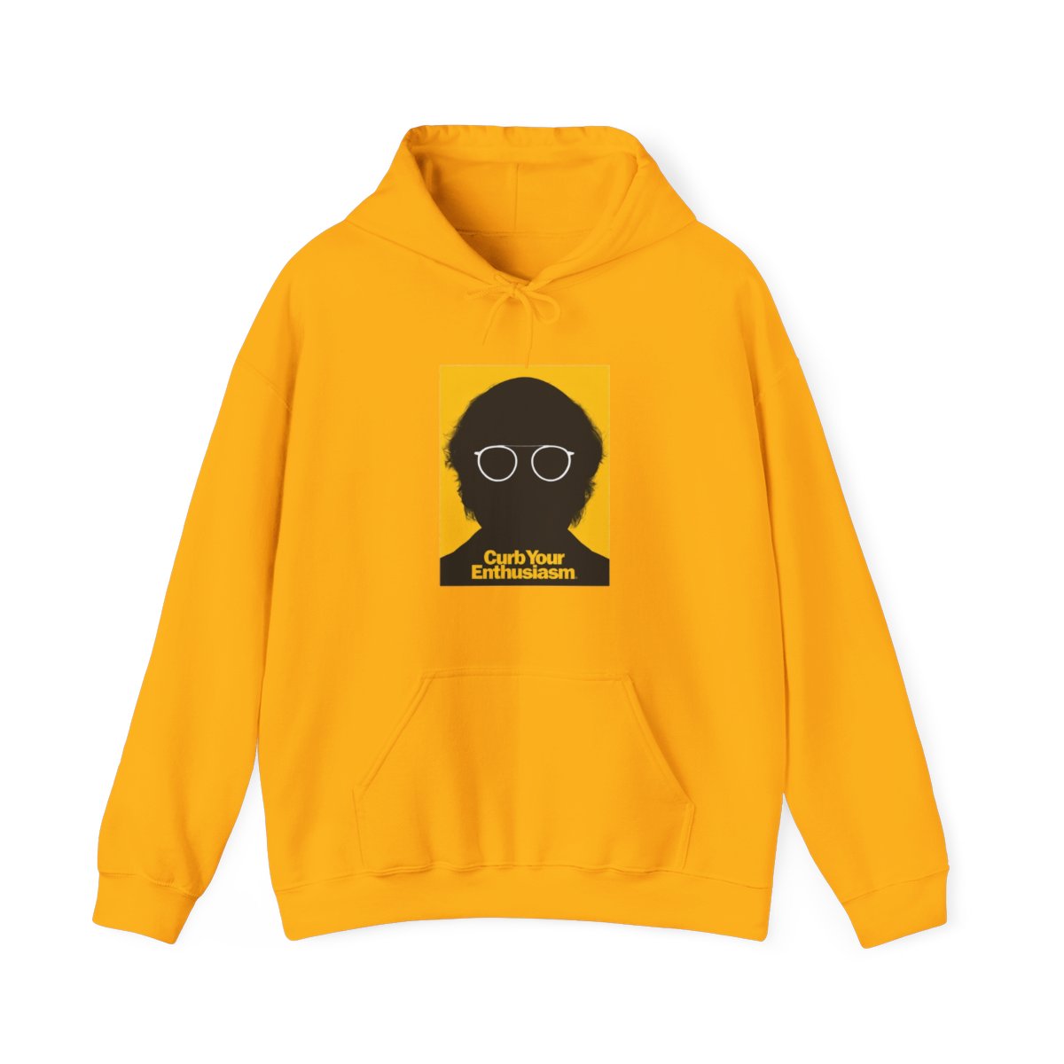 Curb Your Enthusiasm Zip Up Hoodie Larry Silhouette | Silicon Valley - alternate angle 2, merchandise
